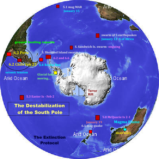 Seismicity South Pole: Update for January to February 2, 2012 Ant-9