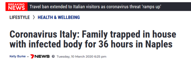 Italy Corpse